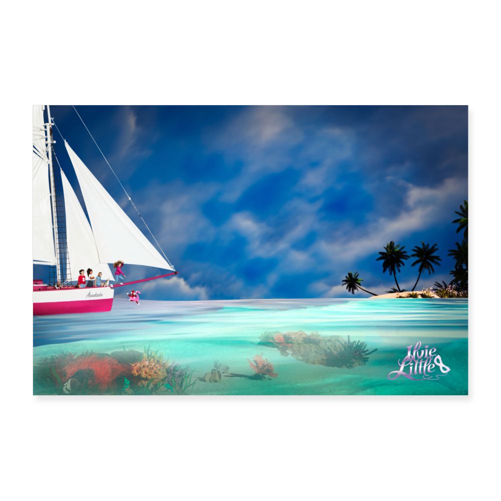 ILVIE LITTLE POSTER II First Mission Completed II 60x40 cm - white