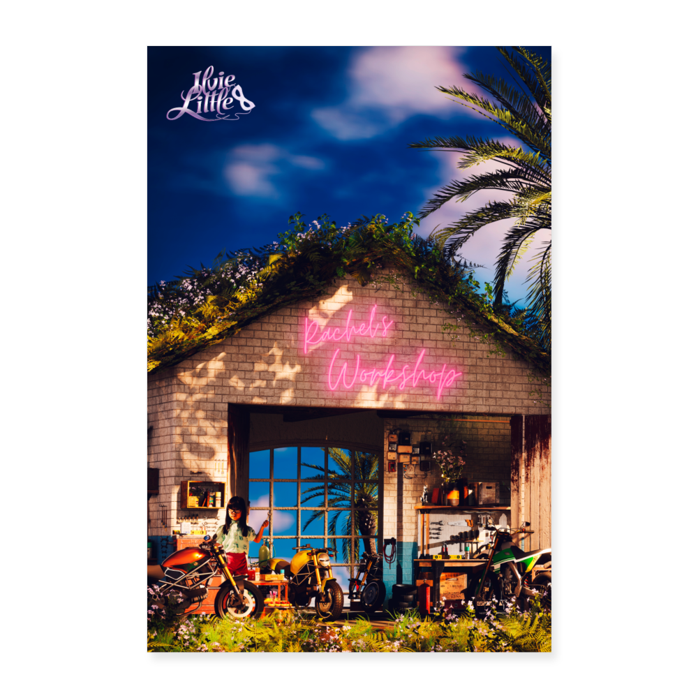 ILVIE LITTLE POSTER II Rachel's Workshop II 40x60 cm - white