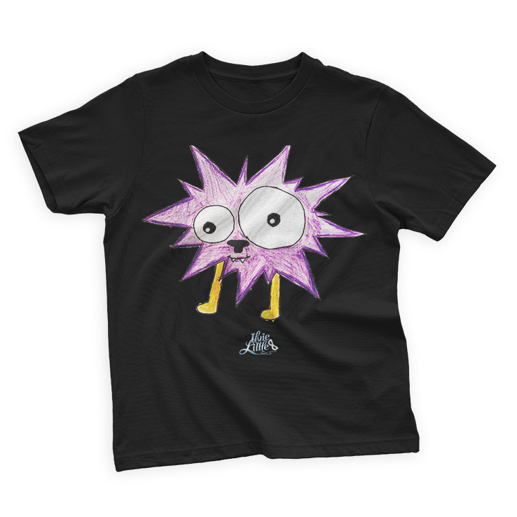 ILVIE LITTLE - MONSTER SHIRT VIOLETTA - Schwarz / 98/104 (2